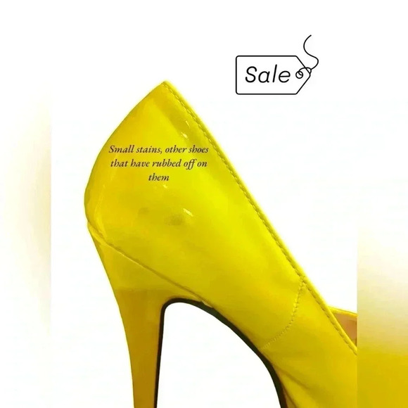 NWOT, JI MEI XIE YE, Vibrant Yellow Pôle Dance Shoes, 38 👠 - Picture 11 of 12